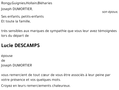 Lucie DESCAMPS