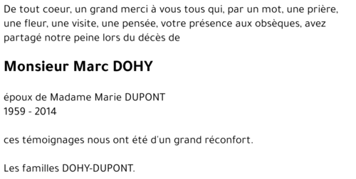Marc DOHY
