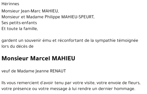Marcel MAHIEU