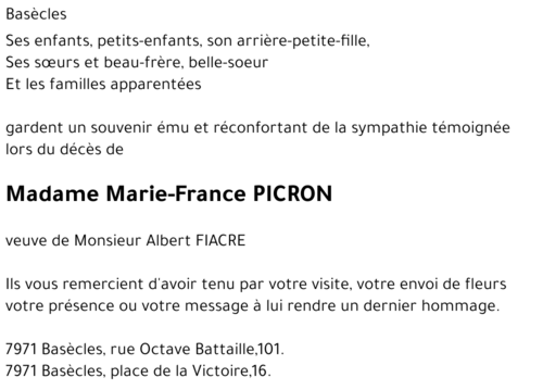 Marie-France PICRON