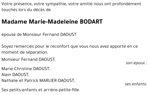 Marie-Madeleine BADART