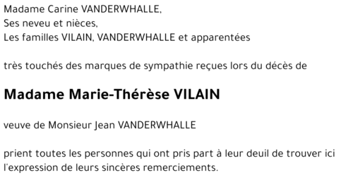 Marie-Thérèse VILAIN