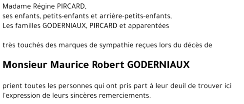 Maurice Robert GODERNIAUX