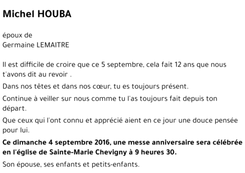 Michel HOUBA