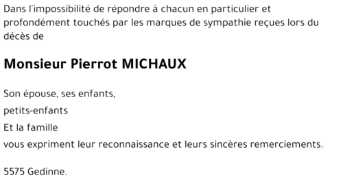 Pierrot MICHAUX