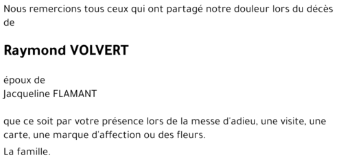 Raymond VOLVERT