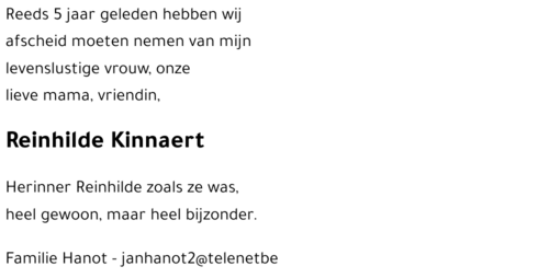 Reinhilde Kinnaert