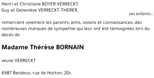 Thérèse BORNAIN