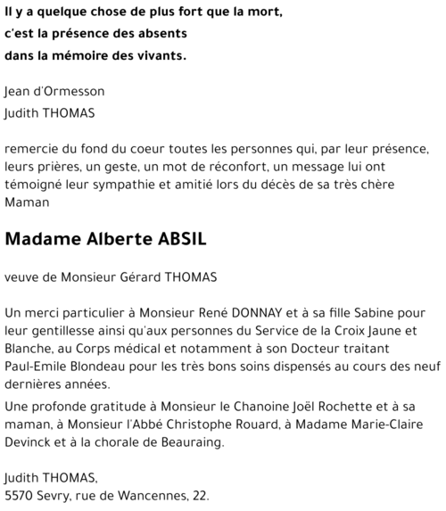 Alberte ABSIL