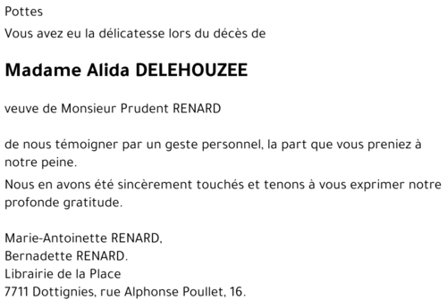 Alida DELEHOUZEE