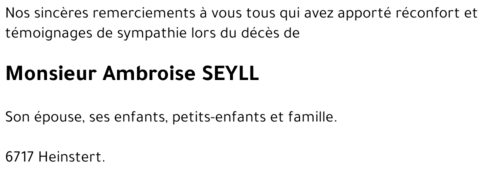 Ambroise SEYLL