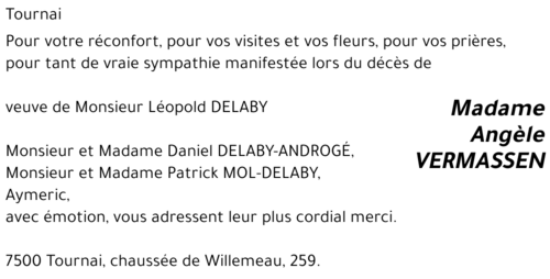 Angèle VERMASSEN