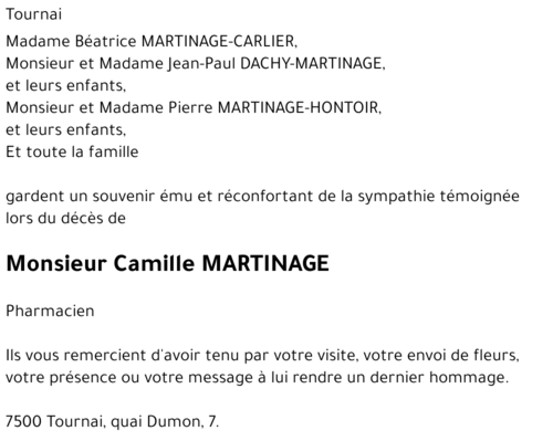 Camille MARTINAGE