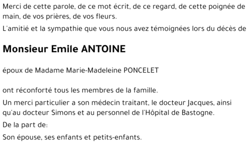 Emile ANTOINE