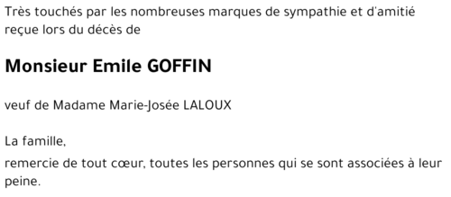 Emile GOFFIN