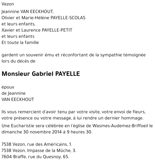 Gabriel PAYELLE