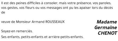 Germaine CHENOT