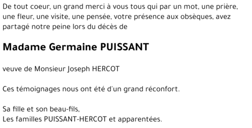 Germaine PUISSANT