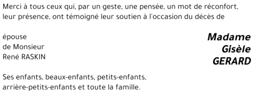 Gisèle GERARD