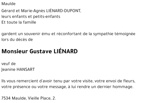 Gustave LIÉNARD