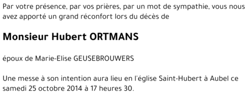 Hubert ORTMANS