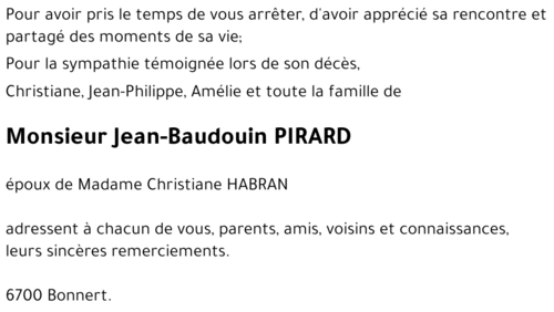 Jean-Baudouin PIRARD