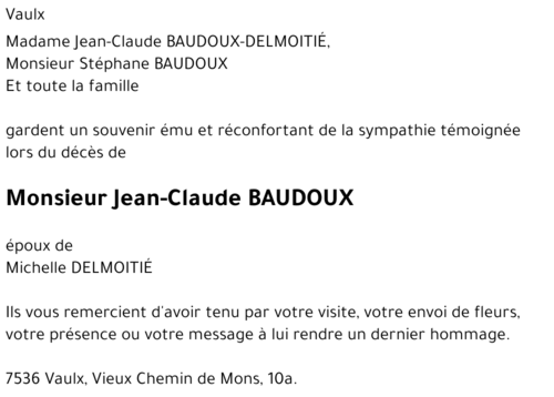 Jean-Claude BAUDOUX