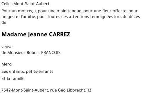 Jeanne Carrez