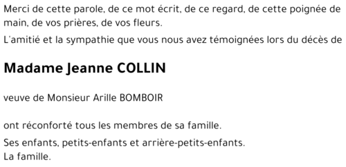 Jeanne COLLIN