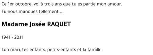 Josée RAQUET