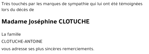 Joséphine CLOTUCHE