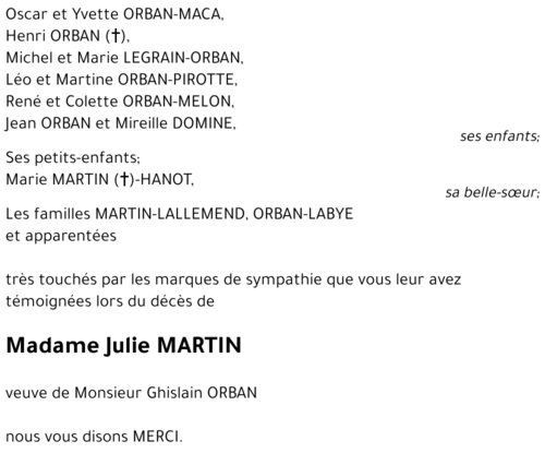 Julie MARTIN