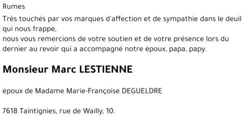 Marc LESTIENNE