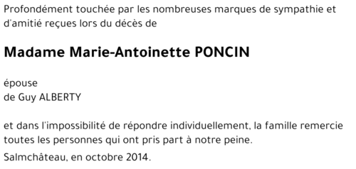 Marie-Antoinette PONCIN