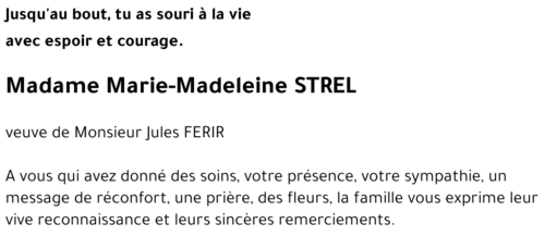 Marie-Madeleine STREL