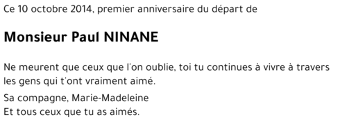 Paul NINANE