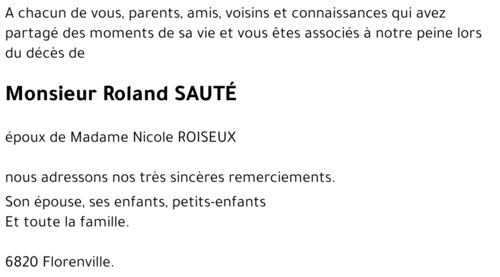 Roland SAUTÉ