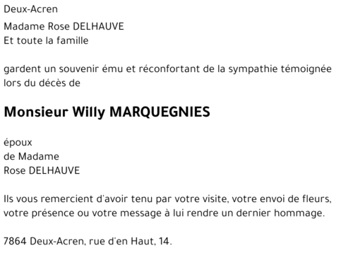 Willy MARQUEGNIES