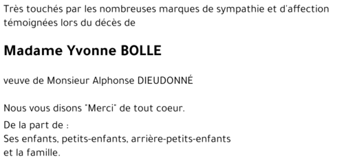 Yvonne BOLLE
