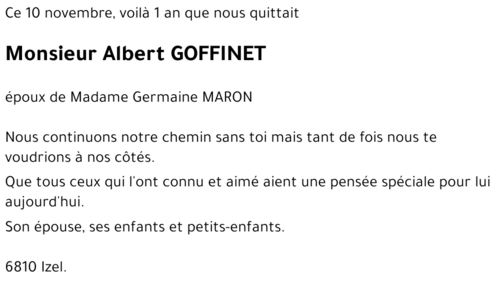 Albert GOFFINET