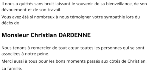 Christian DARDENNE
