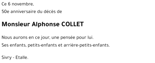 COLLET Alphonse