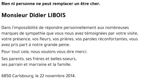 Didier LIBOIS