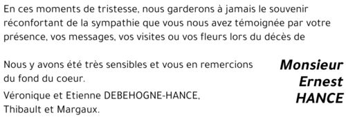 Ernest HANCE