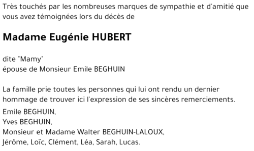 Eugénie HUBERT