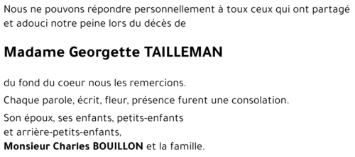 Georgette TAILLEMAN