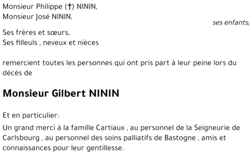 Gilbert NININ