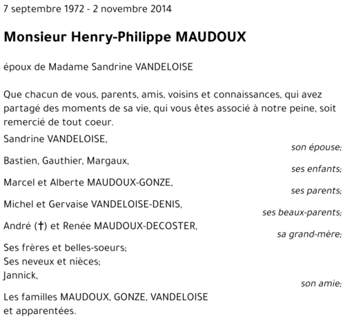 Henry-Philippe MAUDOUX