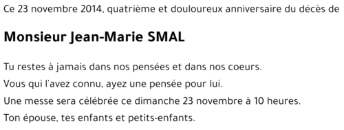 Jean-Marie SMAL