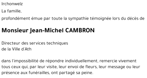 Jean-Michel CAMBRON